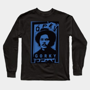 Maxim Gorky in Blue Long Sleeve T-Shirt